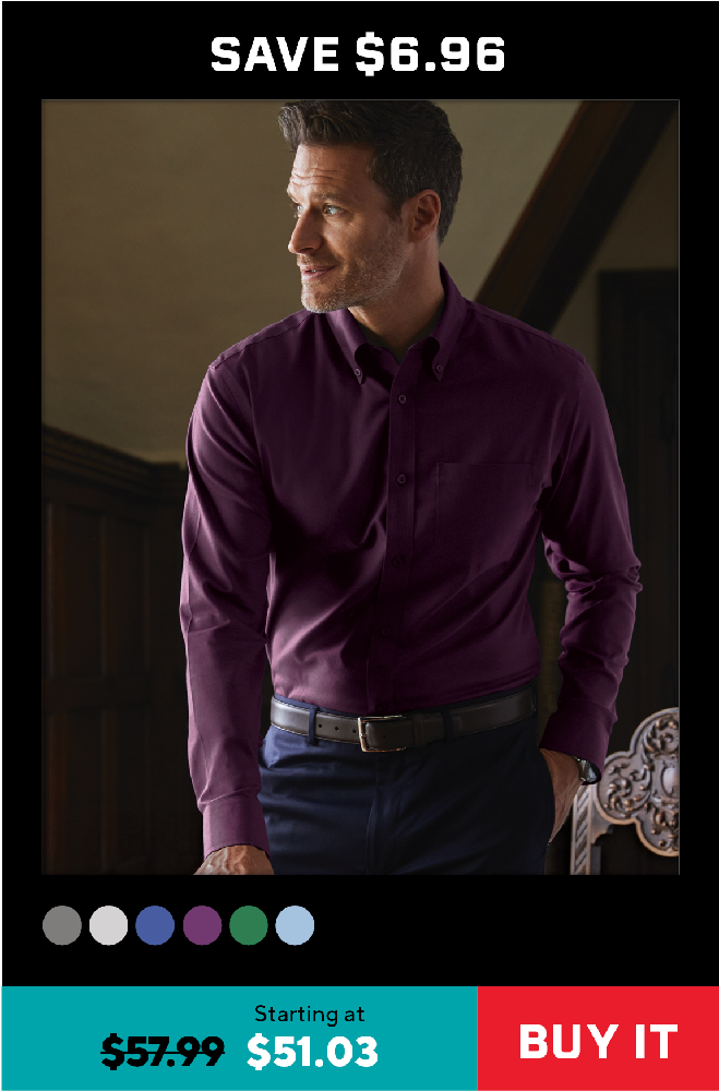 Brooks Brothers Wrinkle-Free Stretch Nailhead Shirt